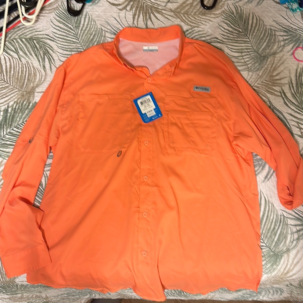 New columbia long sleeve button down